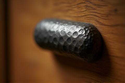 Bild på handgjorda metallhandtag